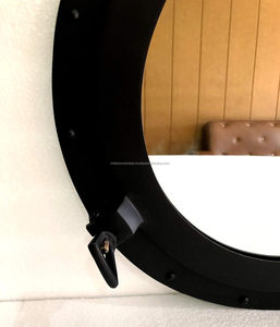 Pour les nouveautés hublot enduit de poudre noire forme ronde fait à la main Top vente classique élégant qualité supérieure hublot fantaisie - Product Image 5