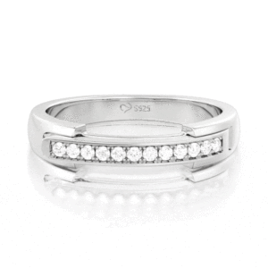 Jeulia Custom Engraved Eternal Unity <b>Locket</b> Ring for Women-Rose Gold Plated Zircon Wedding Band - Product Image 1