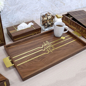 Nueva Bandeja de Madera Artística y Moderna para Servir Comida en Fiestas de Eid Mubarak, Bandeja para Exhibir Alimentos, Postres y Pasteles - Product Image 6