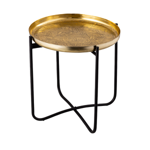 Mesa de centro cuadrada minimalista moderna, níquel negro, nuevos muebles de sala de estar, bordes elevados, bandeja de Metal, parte superior agrega sofisticación - Product Image 3