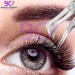 Lash Tweezers Pack of 3 Fiber Tip Eyelash Tweezers Stainless Steel Straight and Curved Tip Eyelash Grafted Tweezers - Product Image 3