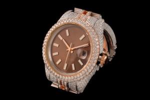 Reloj de Lujo de Moda de Acero Inoxidable con Diamantes Cultivados en Laboratorio VVS de Alta Calidad, Estilo Clásico, con Movimiento de Cuarzo, Estilo Hip Hop - Product Image 2