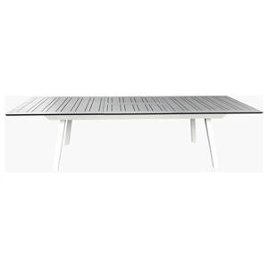 Mesa Extensible de Aluminio para Exterior SARIM Blanca y Antracita (216-297x100x76cm) para Amicasa - Product Image 1