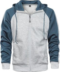 Sudadera con Capucha para Hombre, con Cierre, Cordón Ajustable, Manga Larga, Bolsillos, Estilo Casual - Product Image 6