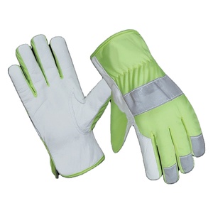 Goat Grain Leather Industrial Safety Driving <b>Gloves</b> Anti-Slip Heat Resistant Cold Resistant Tear-Resistant General Purpose - Product Image 1