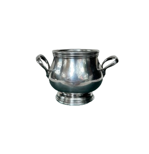 Bol à sel et à sucre en acier inoxydable finition argent, taille moyenne, fabricant indien, bol à sel et à poivre en acier inoxydable - Product Image 1