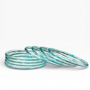 Bracelets en verre facetté bleu tendance de coupe émeraude 2026, de qualité export, pour femmes, à prix de gros - Product Image 1