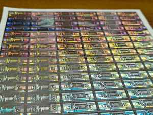 Silver <b>Holographic</b> Adhesive <b>Paper</b> Customizable Labels-Future Design - Product Image 2