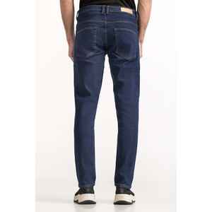 Jeans Rectos Vintage de Cintura Media MN-JNS-WS24-020 en Color Denim Oscuro para Otoño e Invierno - Product Image 4