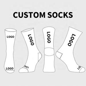 Vente en gros de chaussettes de sport décontractées avec logo propre chaussettes d'athlétisme en coton 100% polyester spandex sublimation 2024 - Product Image 5