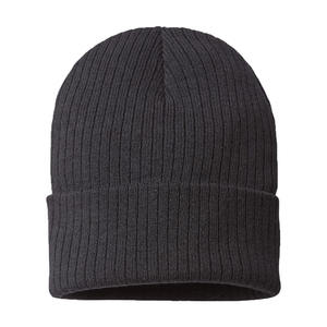 Gorro de diario Unisex personalizado para hombres y mujeres, gorros de punto de esquí de invierno con puños de costilla sostenibles, gorro de calavera holgado suave y alto, diseño jacquard - Product Image 2