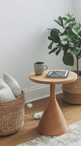 Table basse en bois massif de haute qualité |   Table basse en bois faite à la main avec finition polie pour salon et salle de séjour - Product Image 2