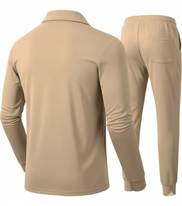 Ensemble de vêtements de sport à capuche en tissu épais |   Broderie personnalisée |   Tenue d'hiver respirante et antibactérienne 100% coton - Product Image 2