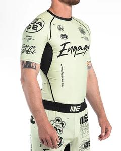 Protège-éruption de compression à manches courtes pour hommes, anti-UV, séchage rapide, écologique, respirant, sublimé, surf, MMA, BJJ, Jiu Jitsu - Product Image 6