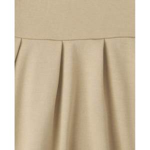 2 1 Tan Ponte ถักเครื่องแบบนักเรียนหญิงเสื้อสวมหัวปิดปกกระดุมผ่าแขนสั้นยาวเหนือเข่าสำหรับ - Product Image 2