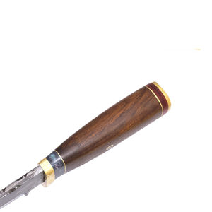 Couteau Skinner Burraq DIY personnalisé fait main en acier Damas, manche en bois, étui en cuir, 9 pouces, multifonctionnel, pour le camping, la chasse, cadeau - Product Image 4