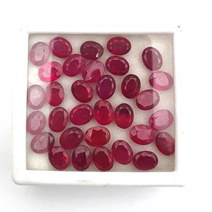 Đá Quý Cắt Hình Bầu Dục Màu Đỏ <span class=keywords><strong>Ruby</strong></span>, Đá Rời Mặt <span class=keywords><strong>Ruby</strong></span> 3X4 Đến 16X22 Mm, Đá Quý <span class=keywords><strong>Ruby</strong></span> Để Làm Trang Sức - Product Image 1
