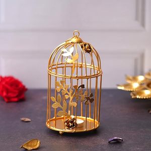 Portavelas metálico de mejor diseño, artículos de decoración del hogar, recipiente de vela de Metal en molde de vela chapado en oro de hierro - Product Image 2