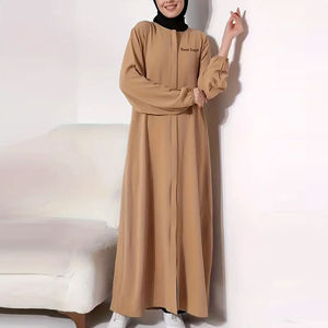 Ropa Islámica, Hijab Musulmán, Abayas para Mujer, Vestido Largo Informal Musulmán con Estampado de Lentejuelas Personalizado, Talla Grande, Primavera, Alta Calidad - Product Image 3