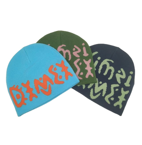 Custom Low Moq Alta calidad Jacquard Logo All Over Print Logo Hip Hop Skull Sport Hat Knitting Beanie Sombreros - Product Image 4