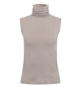 Top New Deal Top sin mangas de cuello alto para mujer para reunión informal Formal cómodo diseño de Color personalizado hecho en Bangladesh - Product Image 1