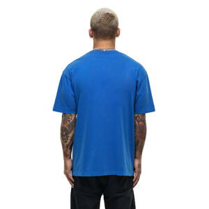 เสื้อโอเวอร์ไซส์ผ้าฝ้ายออร์แกนิคของผู้ชายเสื้อยืดสตรีทแวร์ผ้าซักเป็นกรดแบบยาวเสื้อไม่ใส่โลโก้ตามสั่ง - Product Image 2