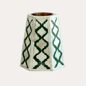 Black and White Arabic Style Indian Manufacture Luxury Wight Bone and Resin <b>Incense</b> <b>Cone</b> <b>Burner</b> for Blissful Home Fragrances - Product Image 3