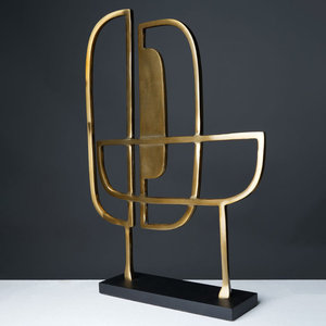 ประติมากรรมศิลปะป๊อปโมเดิร์นทำด้วยมือทำจากโลหะอลูมิเนียมตกแต่งโต๊ะในร่มสำหรับบ้านและห้องนั่งเล่น - Product Image 6