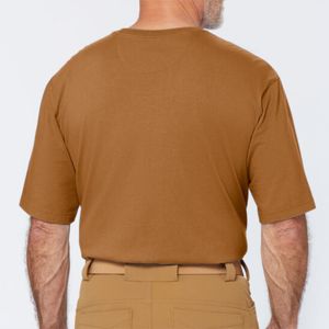 เสื้อยืดคอกลมคลาสสิกสำหรับผู้ชายน้ำหนักเบาทนทานแห้งเร็วทำจากโพลีเอสเตอร์/ ผ้าฝ้ายมีลวดลายป้องกันการตกสำหรับใช้ในชีวิตประจำวัน - Product Image 6