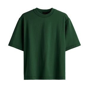 เสื้อยืดคอกลมแขนสั้นโอเวอร์ไซส์ผ้าซาตินผ้าฝ้าย100% สำหรับผู้ชายพิมพ์ลายซิลค์สกรีนไซส์ใหญ่พิเศษ220GSM - Product Image 4