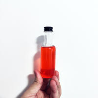 Bouteilles transparentes vides en PET de 50 ml pour vin, liqueur, alcool, avec bouchon à vis, personnalisables, sérigraphiées, pour vodka, bière, cartons