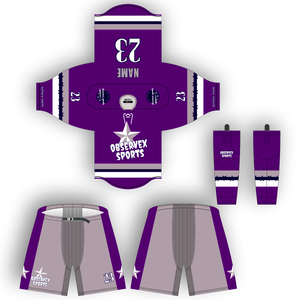 Ensemble maillot et short d'uniforme de hockey sur glace d'équipe personnalisé de qualité supérieure avec coquilles et chaussettes de pantalon brodées - Product Image 2