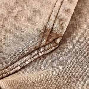 Nueva moda Streetwear Vintage Sudadera con capucha Algodón Sun Faded Acid Wash Hoodie French Terry Blank Cropped Zip up Boxy Hoodie para hombres - Product Image 3