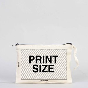 Pochette à fermeture éclair personnalisée pour le Nouvel An, 8x6 pouces, sac cadeau de fête en coton, 21x15 cm - Product Image 2
