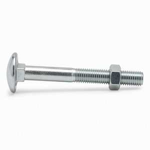 Perno de Carrocería DIN 603 Directo de Fábrica, Cabeza Redonda, Cuello Cuadrado, Zincado, Grado 4.8, Métrico M6-M20 - Product Image 1