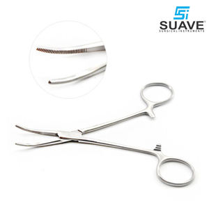 Base en acier inoxydable imprimée de logo personnalisé d'instrument chirurgical pince hémostatique Kelly par SUAVE INSTRUMENTS SURGICAUX - Product Image 3