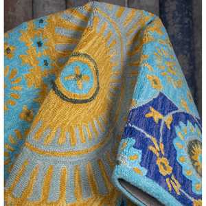 Carreaux de tapis de soie de laine noués à la main traditionnels grande surface motif abstrait décoratif pour la maison lavable antistatique pour une utilisation en voiture - Product Image 6