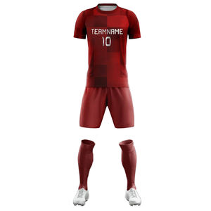 Soccer Uniform Breathable Fabric Printed Team Name Number Sublimation Printing Football Jerseys <b>for</b> <b>Club</b> Team Training Uniforms - Product Image 6