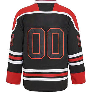 Vente en gros design personnalisé maillot de hockey sur glace en polyester meilleure qualité sublimé uniforme d'entraînement pour garçons et filles broderie jeunesse - Product Image 6
