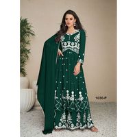 Dernier designer indien lakhnavi Sharara Kurti Plazzo Robe pour femme Broderie de mariage Fournisseur en gros d'exportation de Surat