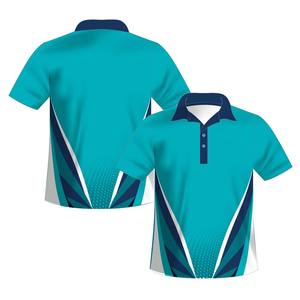 Camiseta deportiva personalizada con cuello en V para hombre, jersey liso de poliéster con logotipo bordado, patrón sólido para polos - Product Image 4