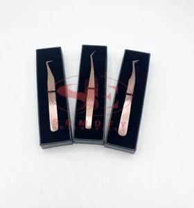 แหนบต่อขนตาเพิ่มวอลลุ่มขนาดใหญ่ทำจากเส้นใยสแตนเลส90องศาสำหรับต่อขนตา - Product Image 6