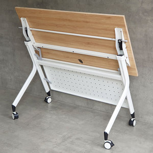 HBMS012 120x60cm <b>Foldable</b> Mobile <b>Desk</b> Minimalist Design Plywood with Protective Panel - Product Image 6