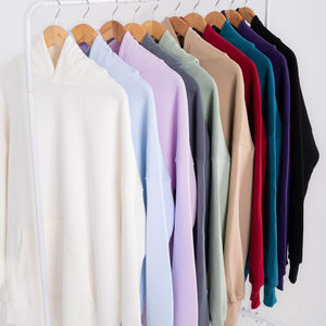 OEM Customized Logo Vintage Oversize Top Quality Fleece Sweatshirt Blank Stone Wash Hoodie Screen Printing Acid Washed Hoodies - Product Image 2