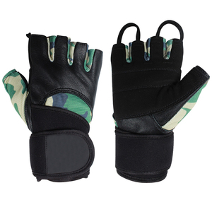 Guantes de fitness de alta calidad de fabricante pakistaní para adultos guantes de cuero de último diseño para levantamiento de pesas para uso en gimnasio bajo - Product Image 4