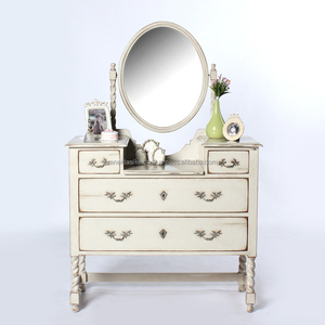 Furniture Series 7116 Dressing <b>Table</b> Made Of Mahogany Wood With <b>Mirror</b> Glass And 4 Drawers Modern Stylish Design - Product Image 1