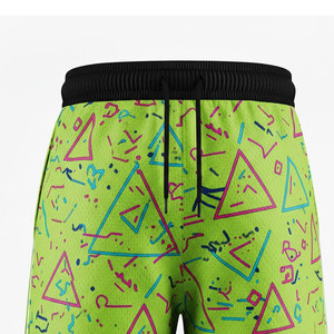 Shorts d'entraînement décontractés pour hommes en satin respirant, imprimés par transfert thermique, écologiques, séchage rapide, légers, performance optimale - Product Image 5