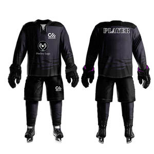Uniforme de hockey sur glace 100% Polyester vêtements de sport maillot d'équipe uniforme de hockey sur glace uniforme de hockey sur glace de qualité supérieure - Product Image 1
