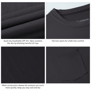 Logo personalizzato estate UPF 50 + t-Shirt manica lunga UV pesca escursionismo asciugatura rapida <span class=keywords><strong>abbigliamento</strong></span> sportivo camicia protezione sole <span class=keywords><strong>abbigliamento</strong></span> - Product Image 3