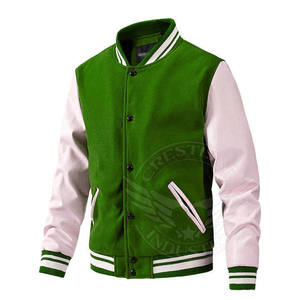เสื้อแจ็กเก็ตเบสบอลสำหรับผู้ชายเสื้อแจ็กเก็ตเบสบอลบอมเบอร์ลายทีมโรงเรียนผ้ากำมะหยี่2025งานตามสั่ง - Product Image 4